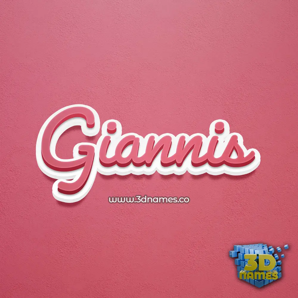 giannis in Red Scribble style - 3D name wallpaper giannis in Red Scribble style - 3D name wallpaper