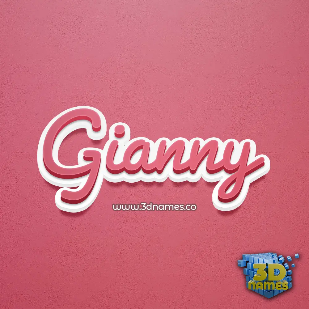 gianny in Red Scribble style - 3D name wallpaper gianny in Red Scribble style - 3D name wallpaper