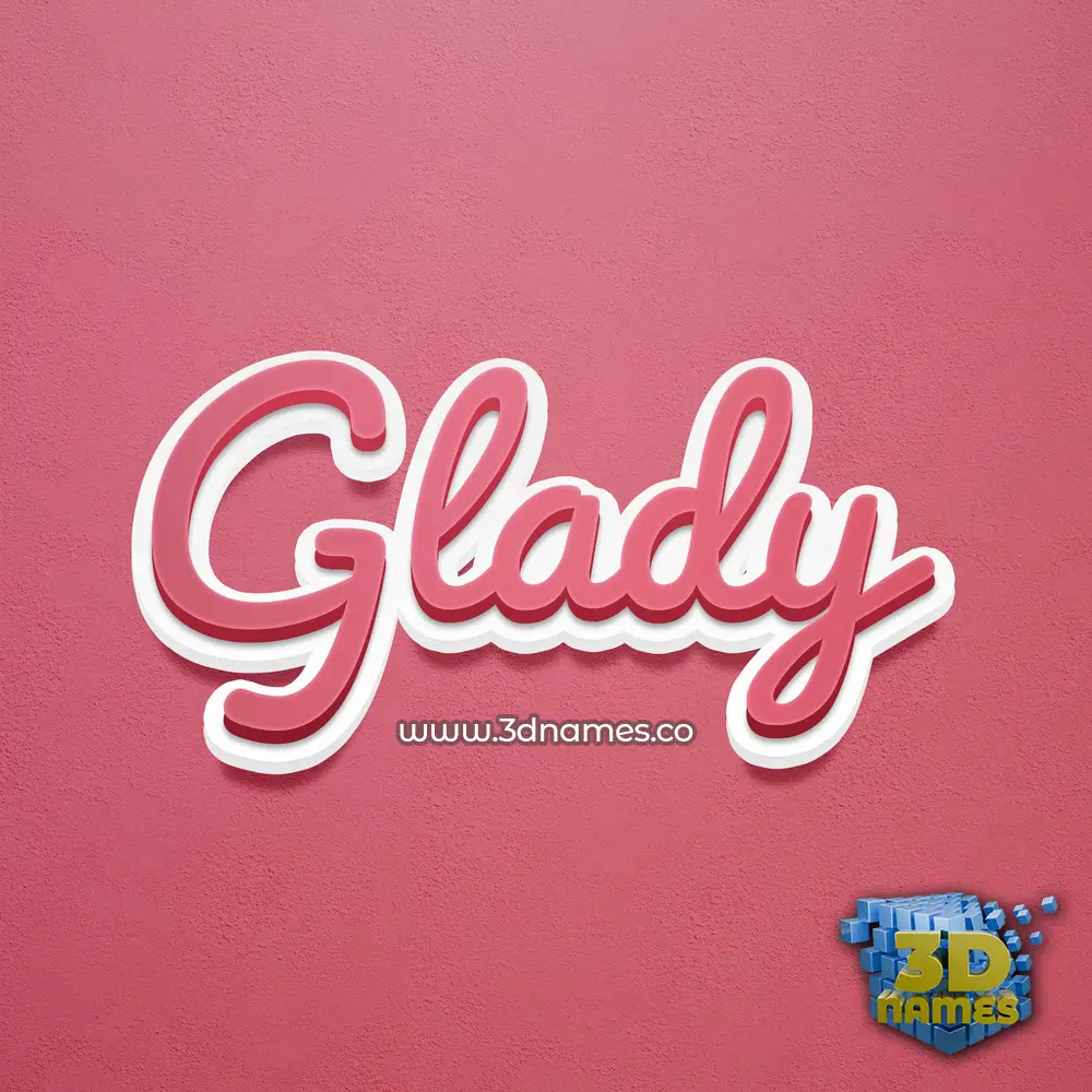glady in Red Scribble style - 3D name wallpaper glady in Red Scribble style - 3D name wallpaper