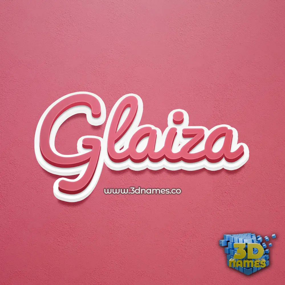 glaiza in Red Scribble style - 3D name wallpaper glaiza in Red Scribble style - 3D name wallpaper