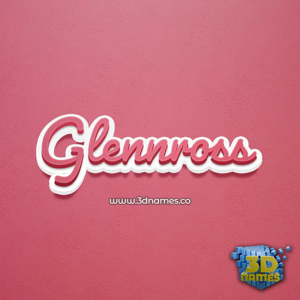 glennross in Red Scribble style - 3D name wallpaper glennross in Red Scribble style - 3D name wallpaper