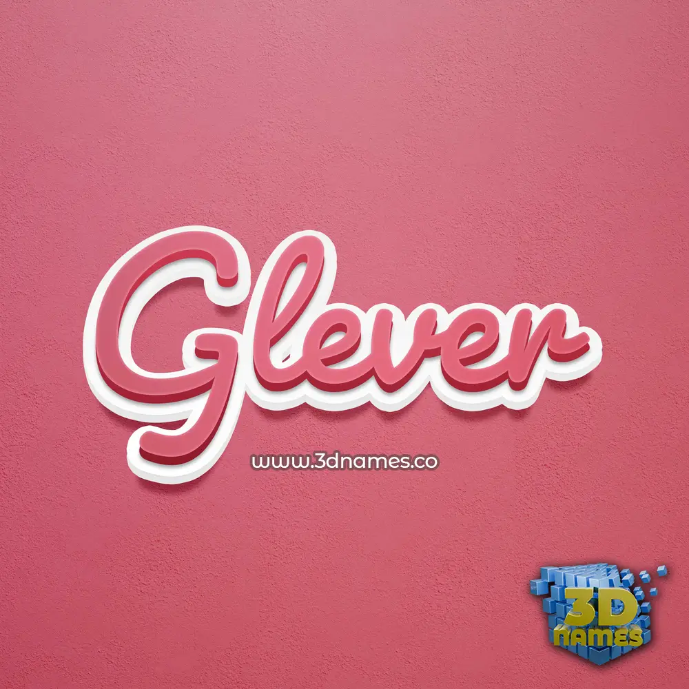 glever in Red Scribble style - 3D name wallpaper glever in Red Scribble style - 3D name wallpaper