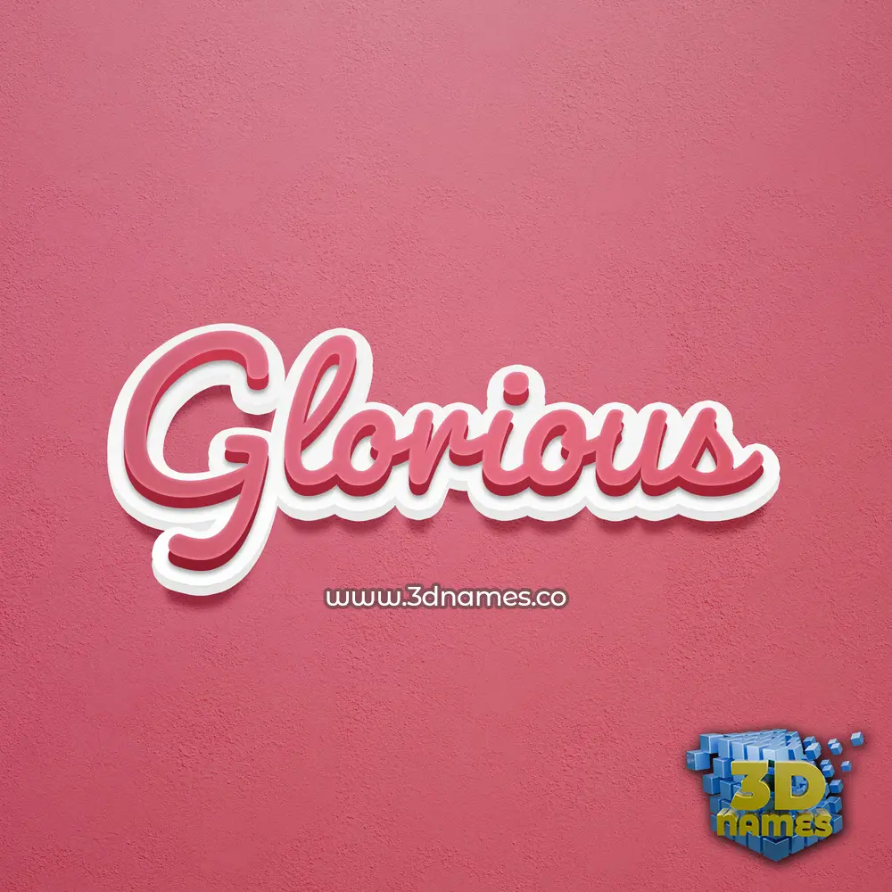 glorious in Red Scribble style - 3D name wallpaper glorious in Red Scribble style - 3D name wallpaper