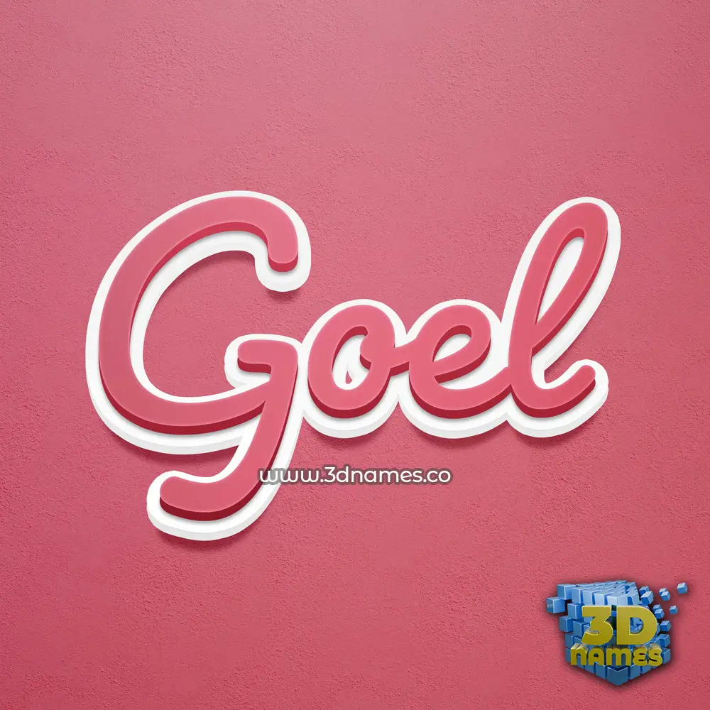 goel in Red Scribble style - 3D name wallpaper goel in Red Scribble style - 3D name wallpaper