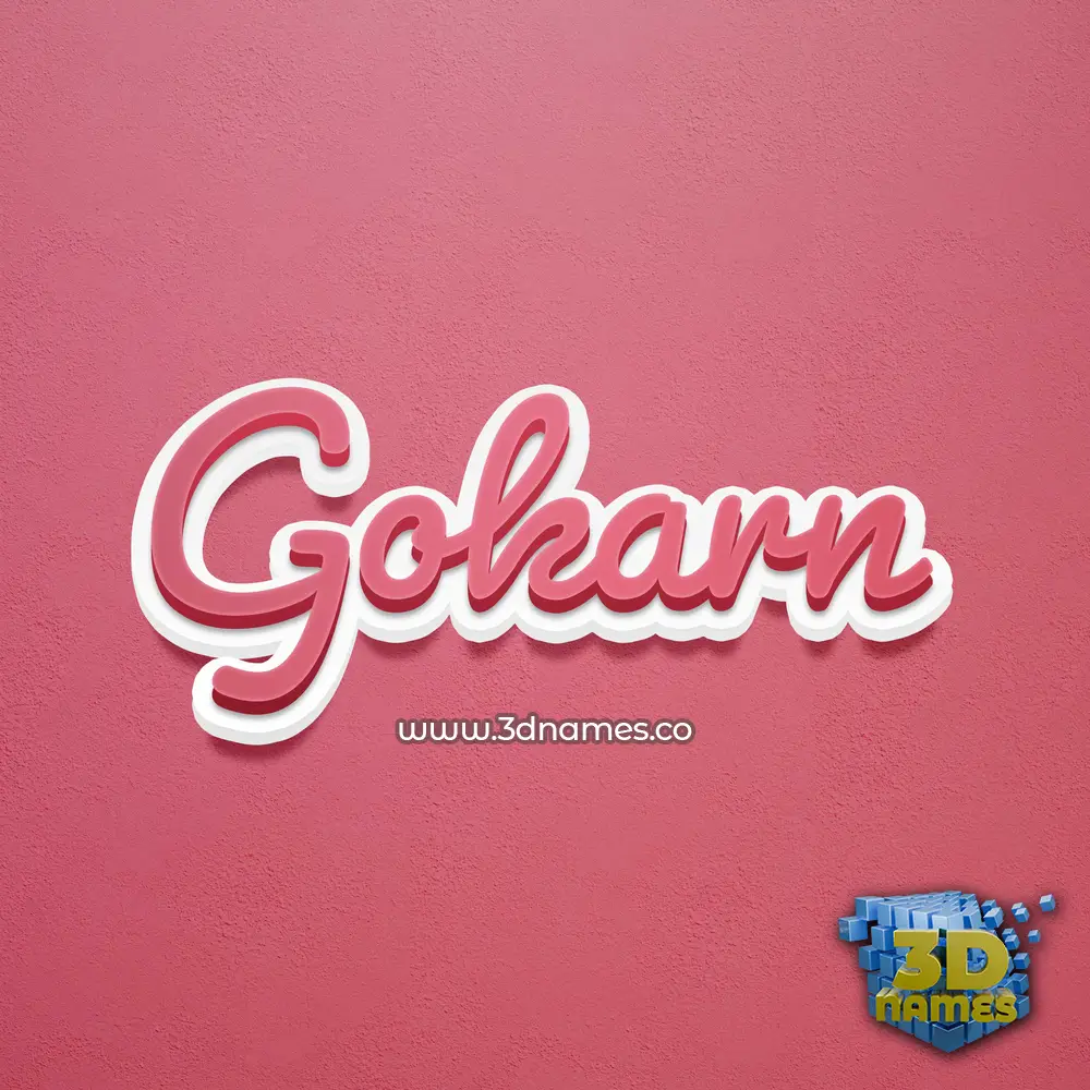 gokarn in Red Scribble style - 3D name wallpaper gokarn in Red Scribble style - 3D name wallpaper