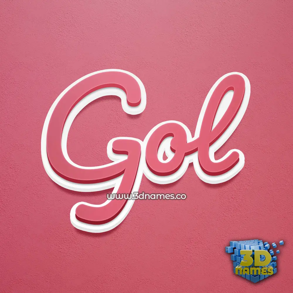 gol in Red Scribble style - 3D name wallpaper gol in Red Scribble style - 3D name wallpaper