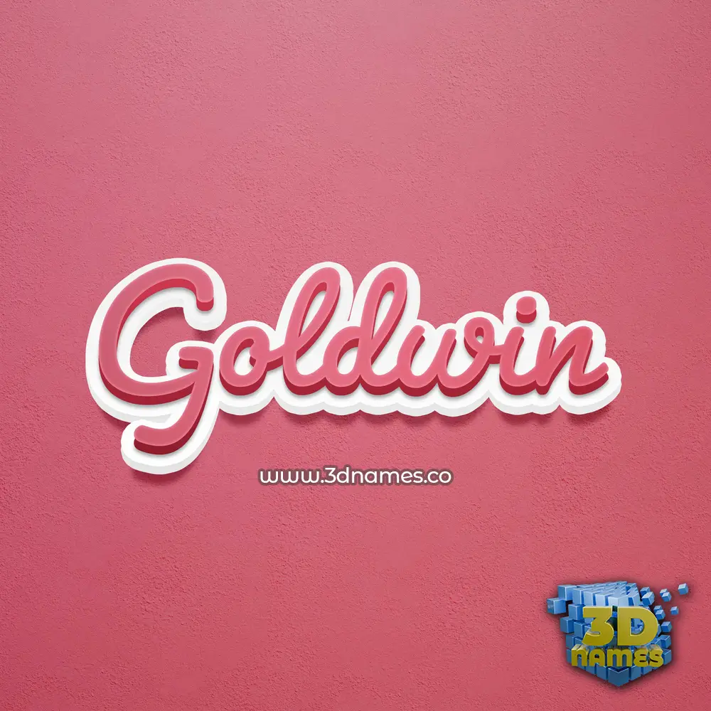 goldwin in Red Scribble style - 3D name wallpaper goldwin in Red Scribble style - 3D name wallpaper