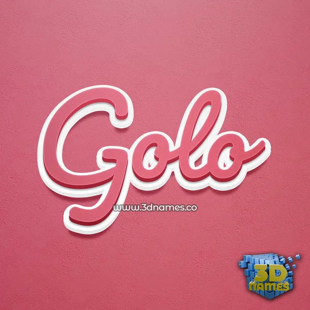 golo in Red Scribble style - 3D name wallpaper golo in Red Scribble style - 3D name wallpaper