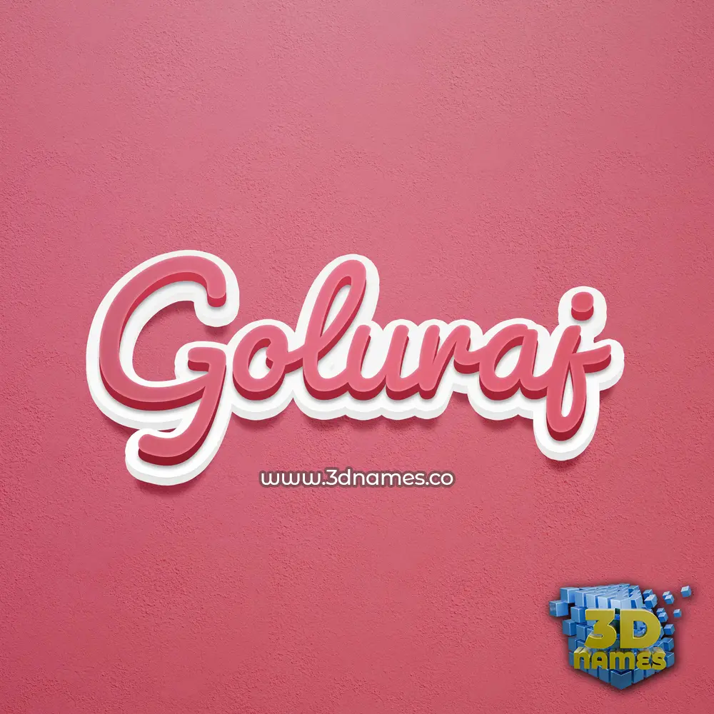 goluraj in Red Scribble style - 3D name wallpaper goluraj in Red Scribble style - 3D name wallpaper