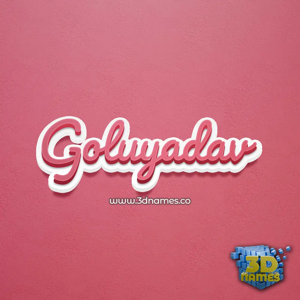 goluyadav in Red Scribble style - 3D name wallpaper goluyadav in Red Scribble style - 3D name wallpaper