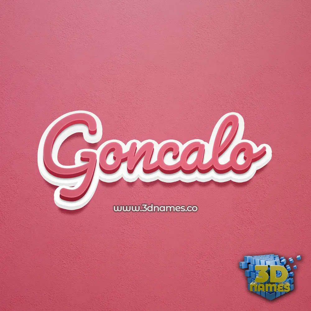 goncalo in Red Scribble style - 3D name wallpaper goncalo in Red Scribble style - 3D name wallpaper