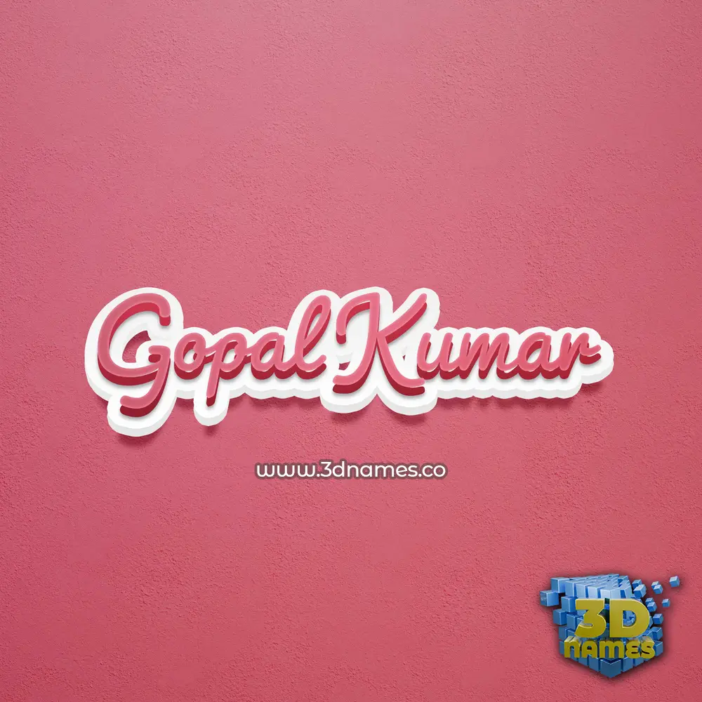 gopal kumar in Red Scribble style - 3D name wallpaper gopal kumar in Red Scribble style - 3D name wallpaper