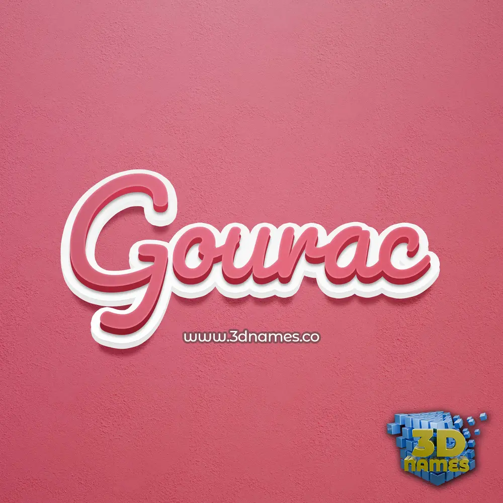gourac in Red Scribble style - 3D name wallpaper gourac in Red Scribble style - 3D name wallpaper