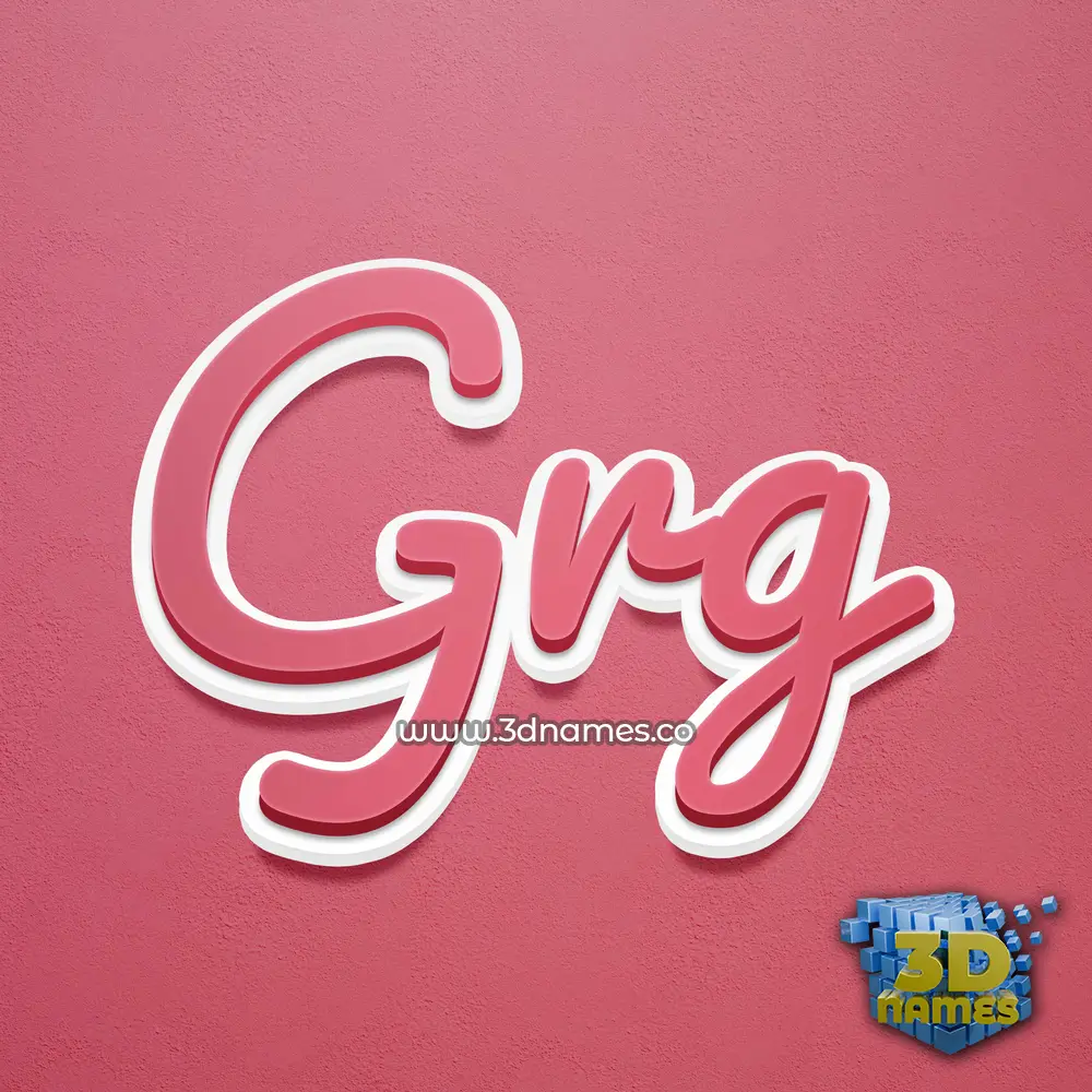 grg in Red Scribble style - 3D name wallpaper grg in Red Scribble style - 3D name wallpaper