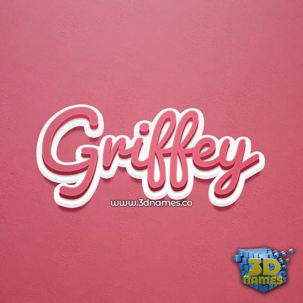 griffey in Red Scribble style - 3D name wallpaper griffey in Red Scribble style - 3D name wallpaper