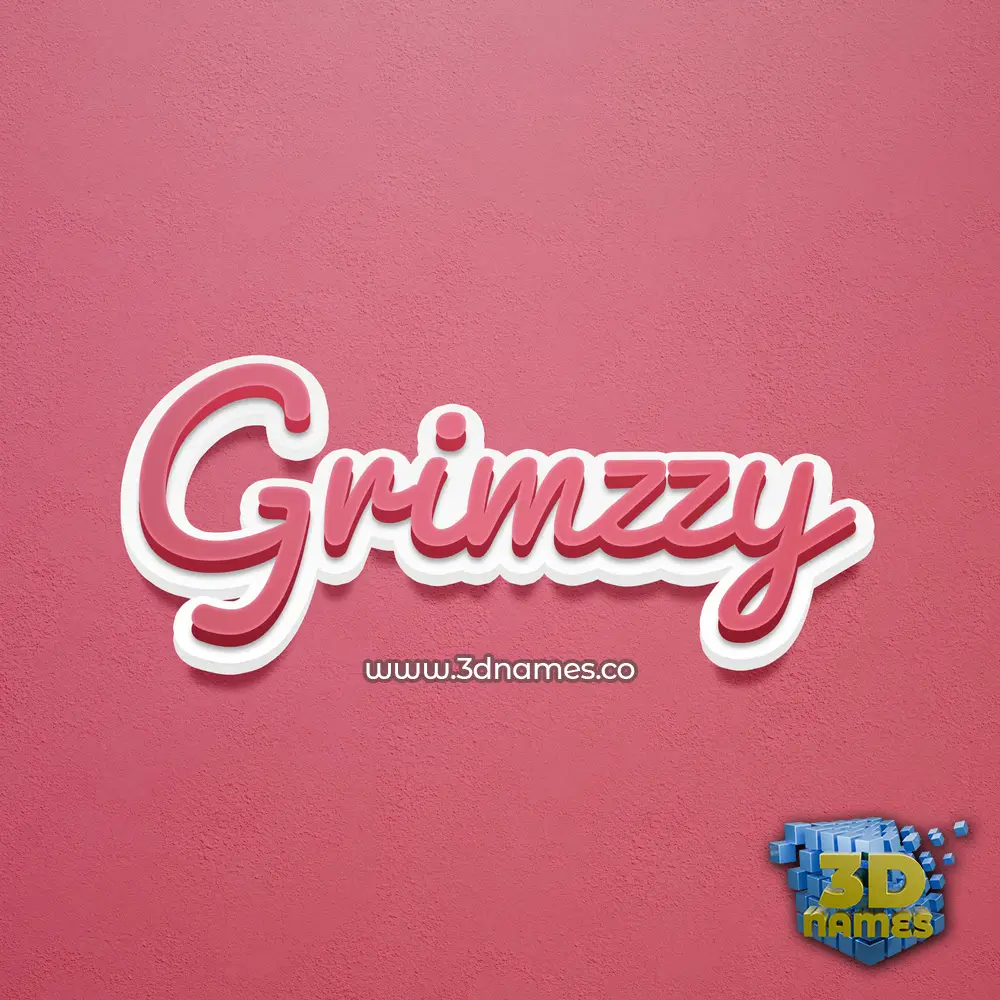 grimzzy in Red Scribble style - 3D name wallpaper grimzzy in Red Scribble style - 3D name wallpaper