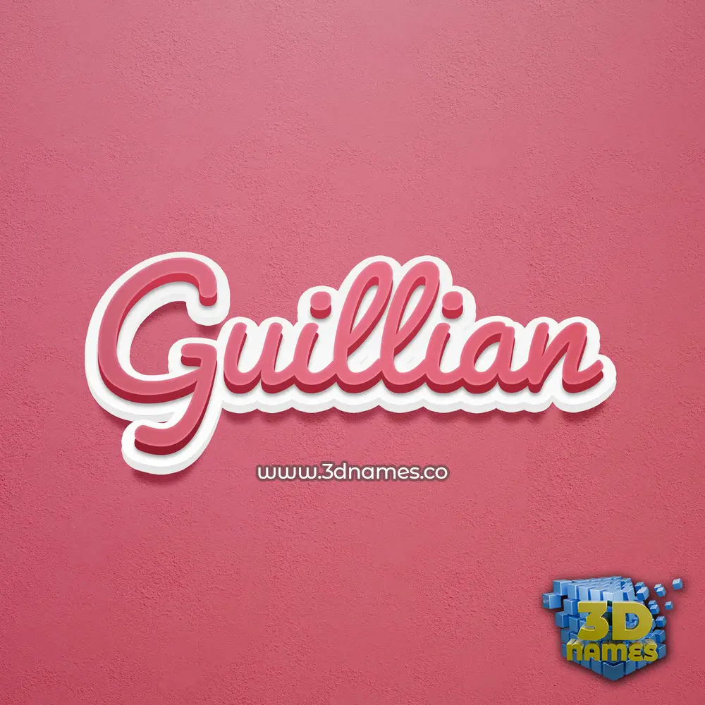 guillian in Red Scribble style - 3D name wallpaper guillian in Red Scribble style - 3D name wallpaper