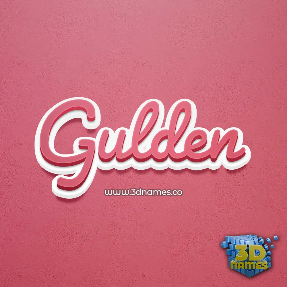 gulden in Red Scribble style - 3D name wallpaper gulden in Red Scribble style - 3D name wallpaper
