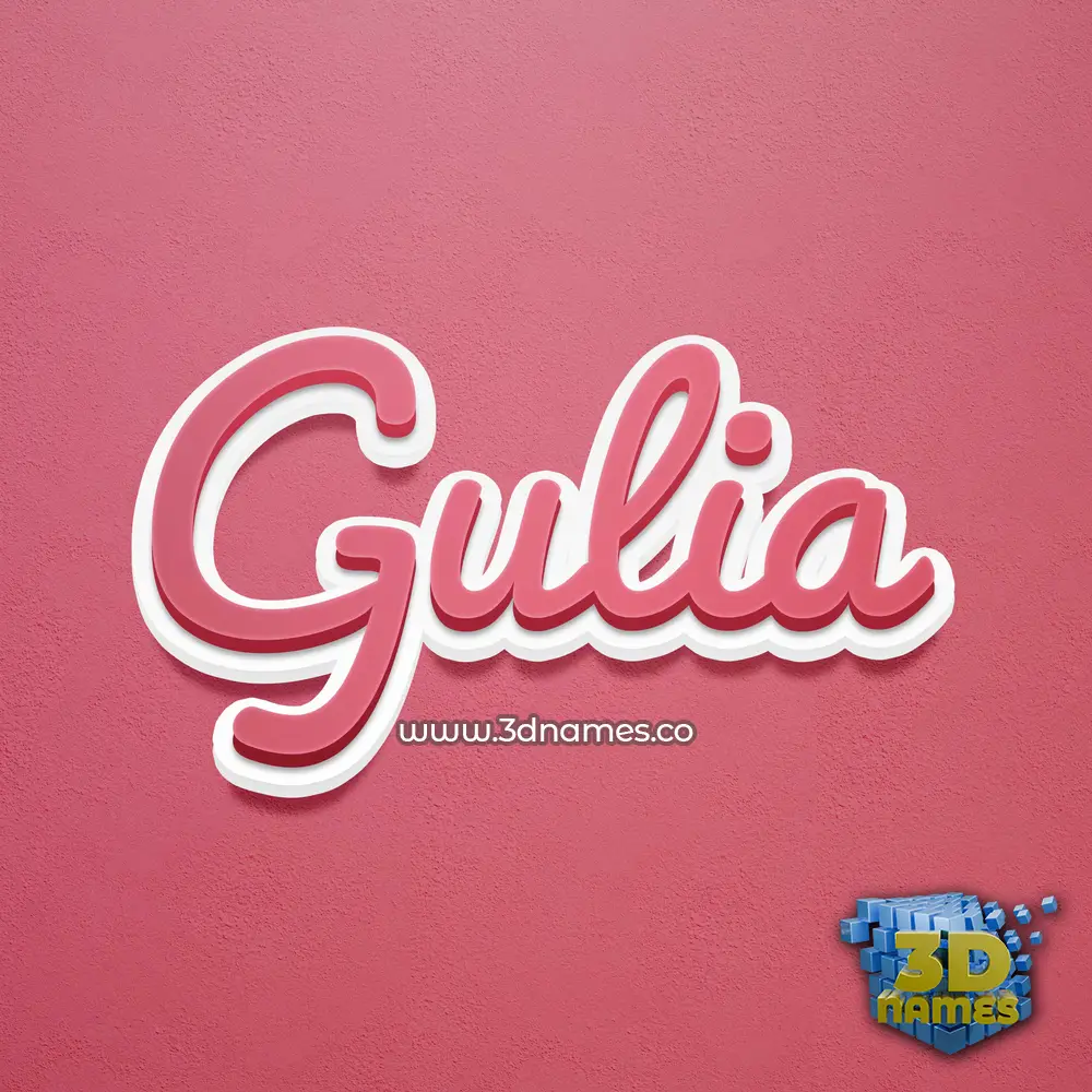 gulia in Red Scribble style - 3D name wallpaper gulia in Red Scribble style - 3D name wallpaper