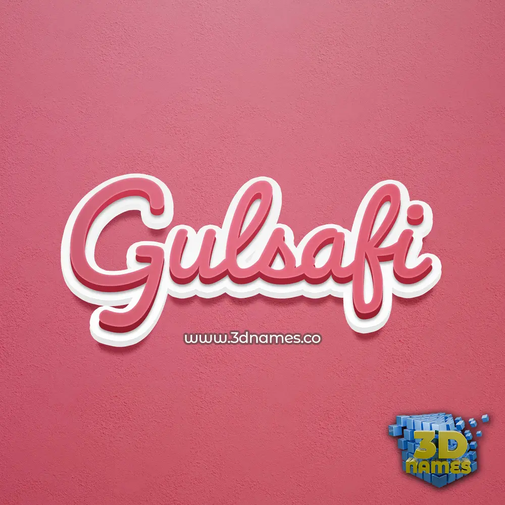 gulsafi in Red Scribble style - 3D name wallpaper gulsafi in Red Scribble style - 3D name wallpaper