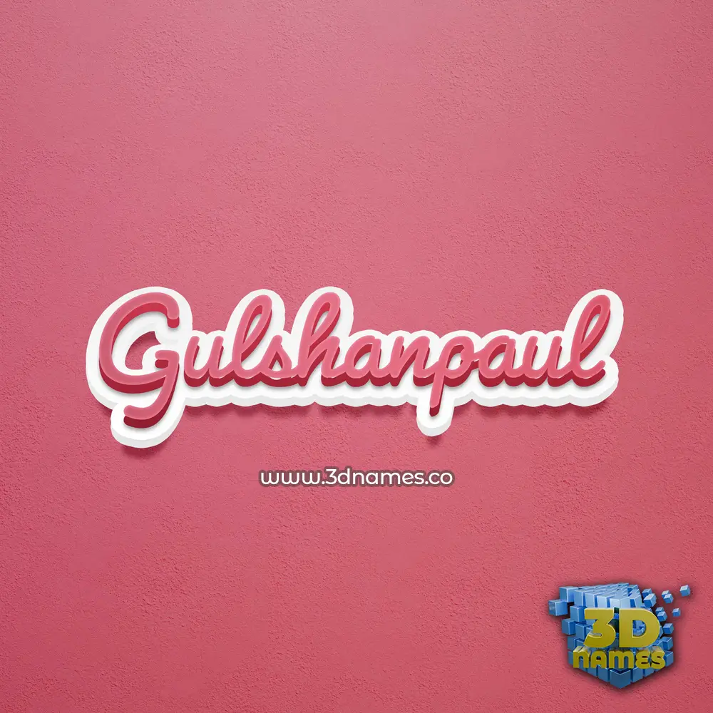 gulshanpaul in Red Scribble style - 3D name wallpaper gulshanpaul in Red Scribble style - 3D name wallpaper