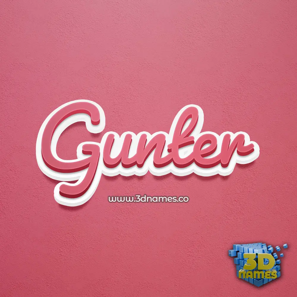 gunter in Red Scribble style - 3D name wallpaper gunter in Red Scribble style - 3D name wallpaper