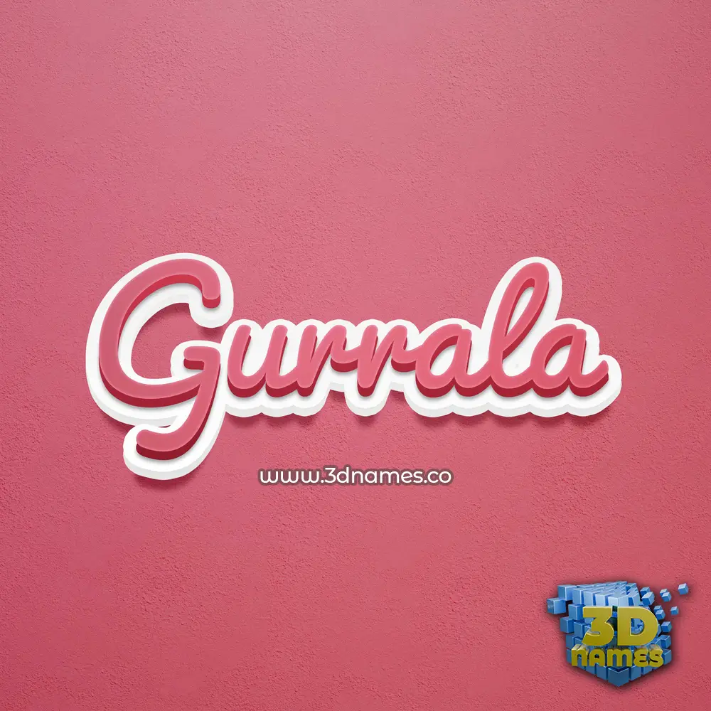 gurrala in Red Scribble style - 3D name wallpaper gurrala in Red Scribble style - 3D name wallpaper