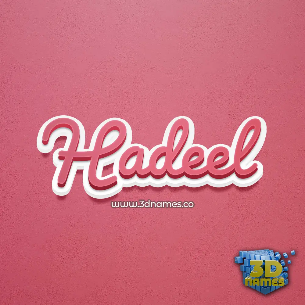 hadeel in Red Scribble style - 3D name wallpaper hadeel in Red Scribble style - 3D name wallpaper