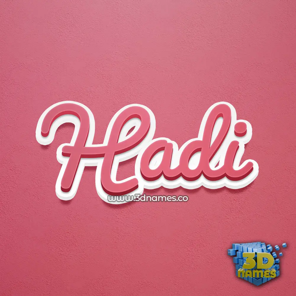 hadi in Red Scribble style - 3D name wallpaper hadi in Red Scribble style - 3D name wallpaper