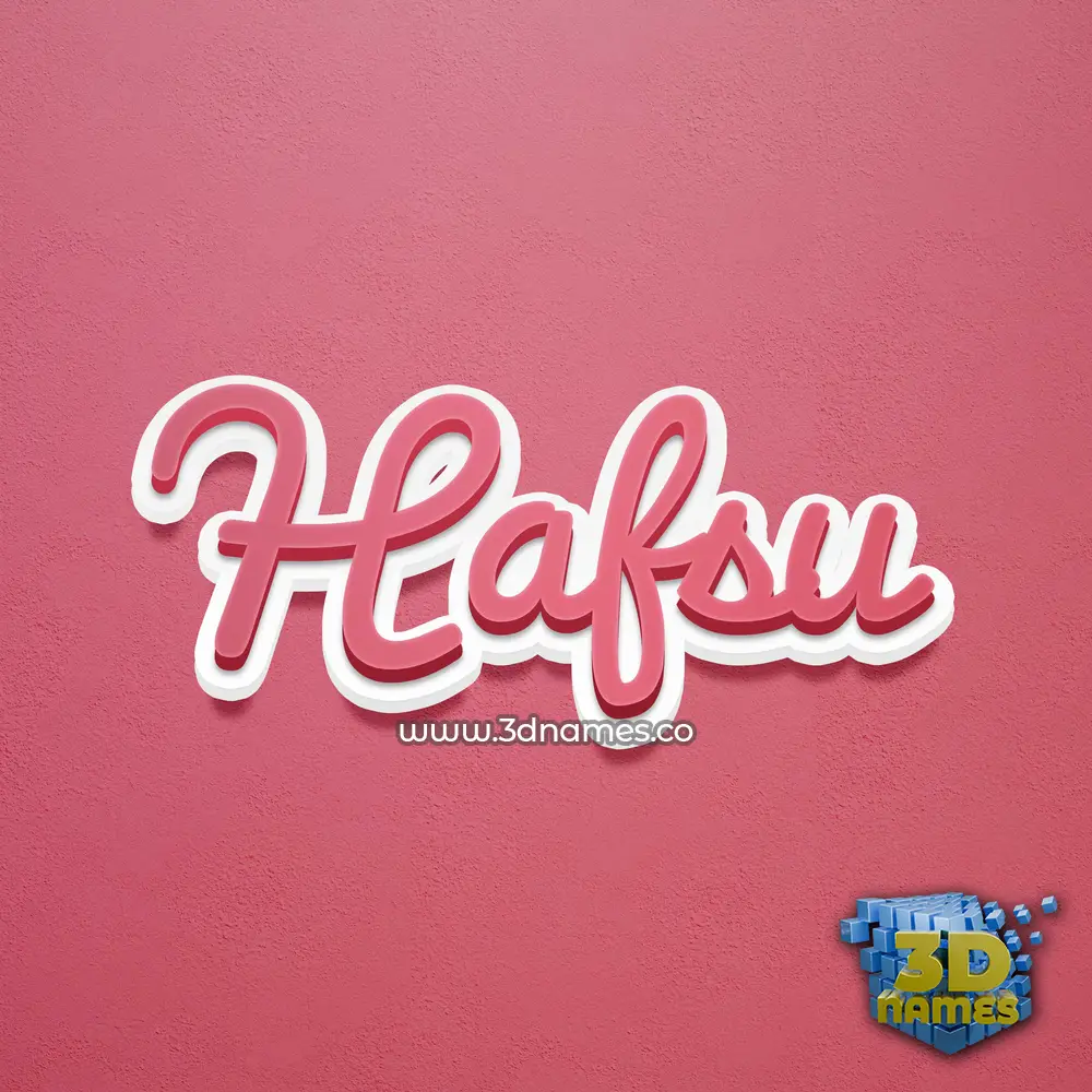 hafsu in Red Scribble style - 3D name wallpaper hafsu in Red Scribble style - 3D name wallpaper