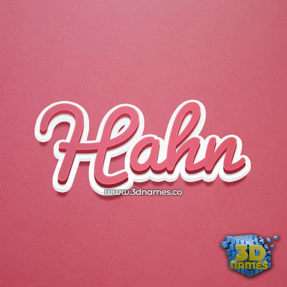 hahn in Red Scribble style - 3D name wallpaper hahn in Red Scribble style - 3D name wallpaper