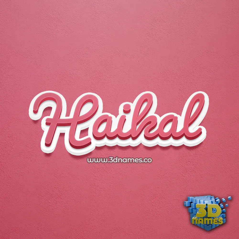 haikal in Red Scribble style - 3D name wallpaper haikal in Red Scribble style - 3D name wallpaper