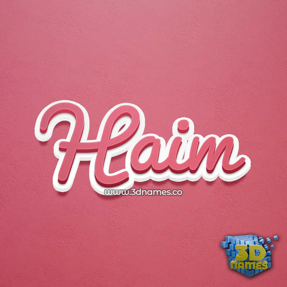 haim in Red Scribble style - 3D name wallpaper haim in Red Scribble style - 3D name wallpaper