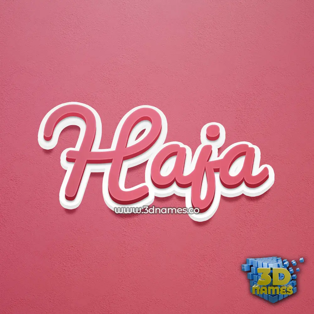 haja in Red Scribble style - 3D name wallpaper haja in Red Scribble style - 3D name wallpaper