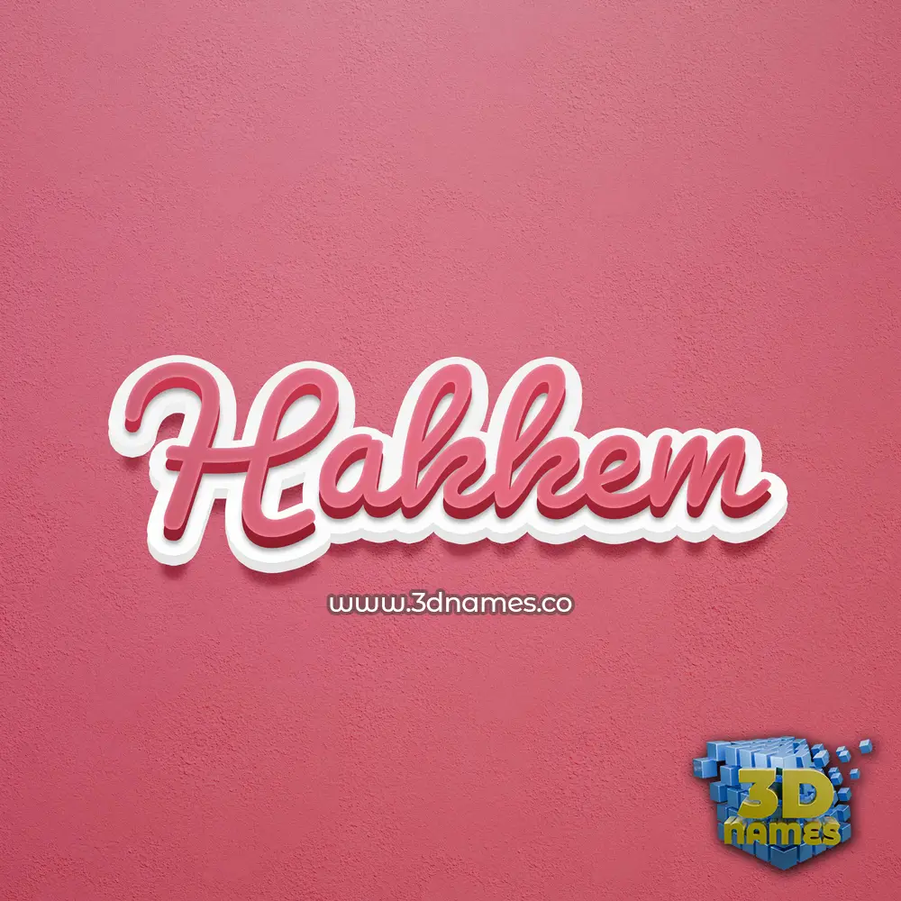 hakkem in Red Scribble style - 3D name wallpaper hakkem in Red Scribble style - 3D name wallpaper