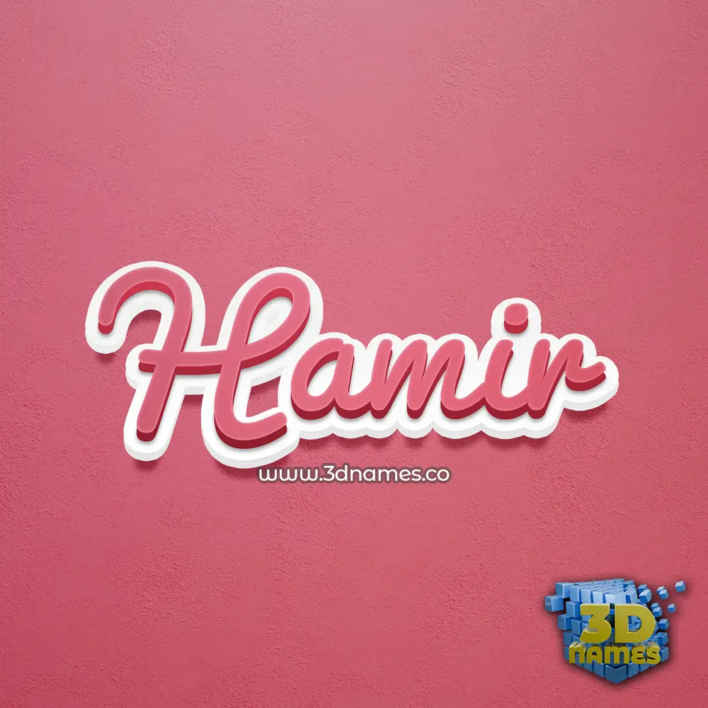 hamir in Red Scribble style - 3D name wallpaper hamir in Red Scribble style - 3D name wallpaper
