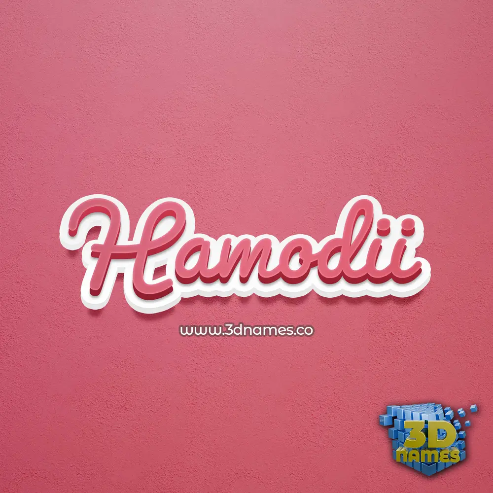 hamodii in Red Scribble style - 3D name wallpaper hamodii in Red Scribble style - 3D name wallpaper