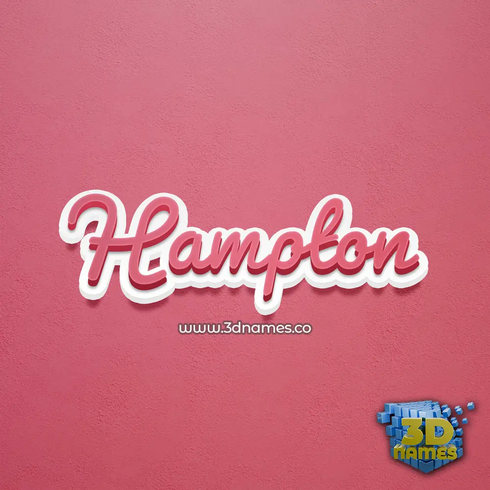 hampton in Red Scribble style - 3D name wallpaper hampton in Red Scribble style - 3D name wallpaper