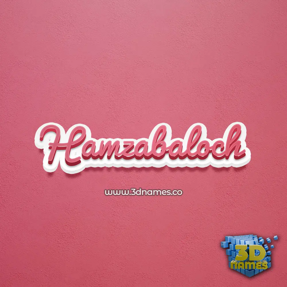 hamzabaloch in Red Scribble style - 3D name wallpaper hamzabaloch in Red Scribble style - 3D name wallpaper
