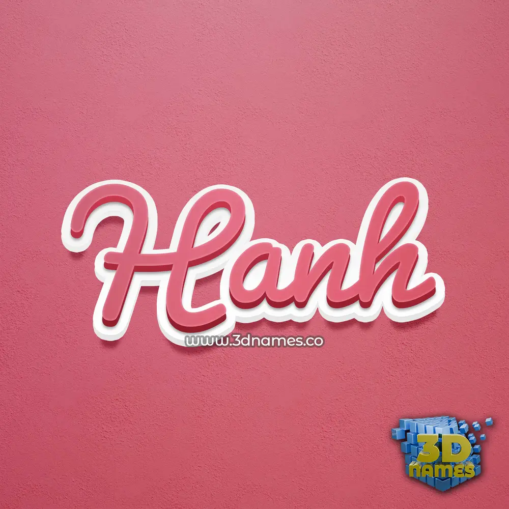 hanh in Red Scribble style - 3D name wallpaper hanh in Red Scribble style - 3D name wallpaper