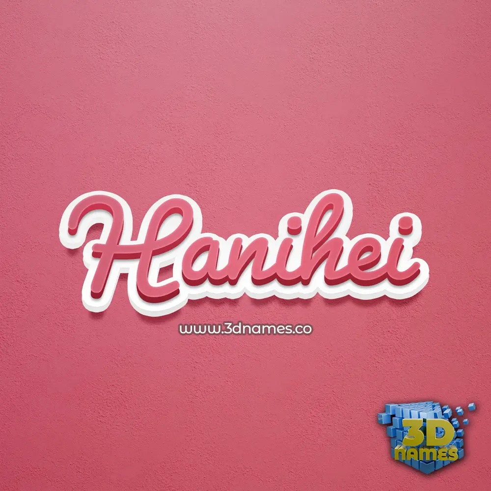 hanihei in Red Scribble style - 3D name wallpaper hanihei in Red Scribble style - 3D name wallpaper