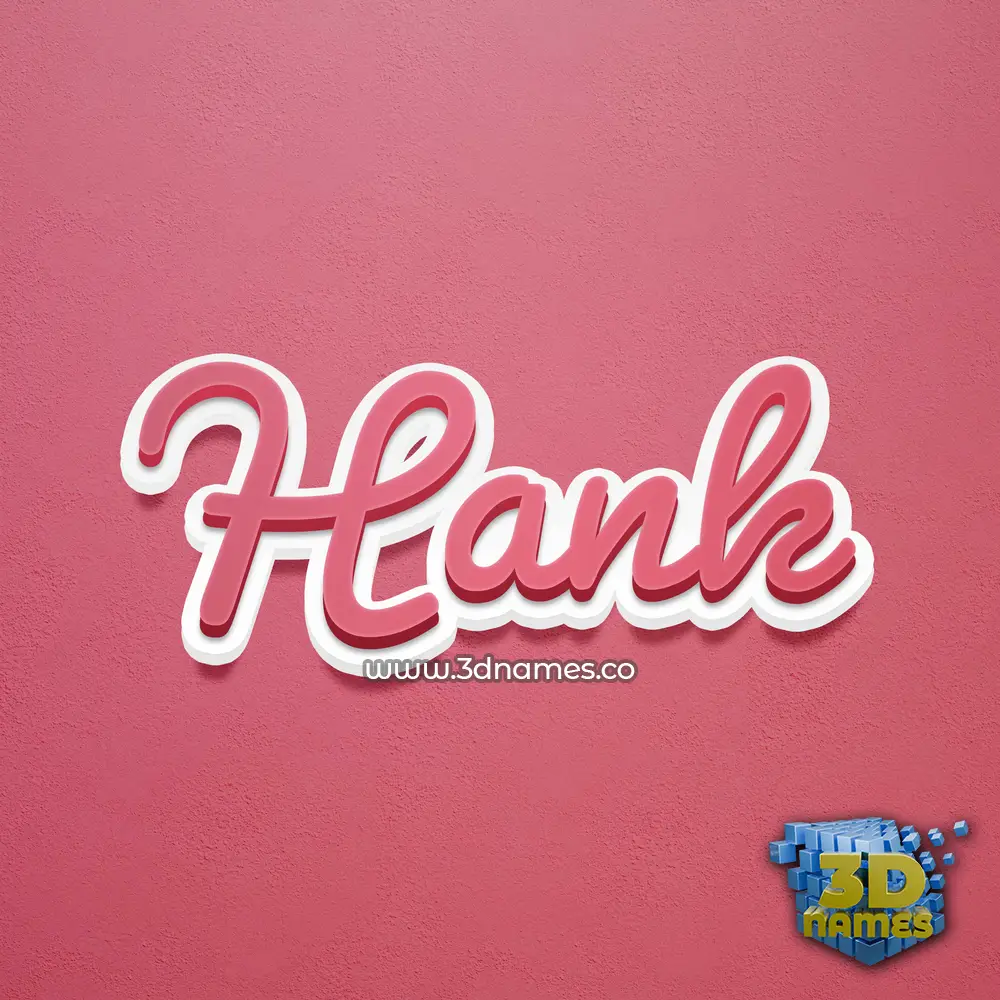 hank in Red Scribble style - 3D name wallpaper hank in Red Scribble style - 3D name wallpaper