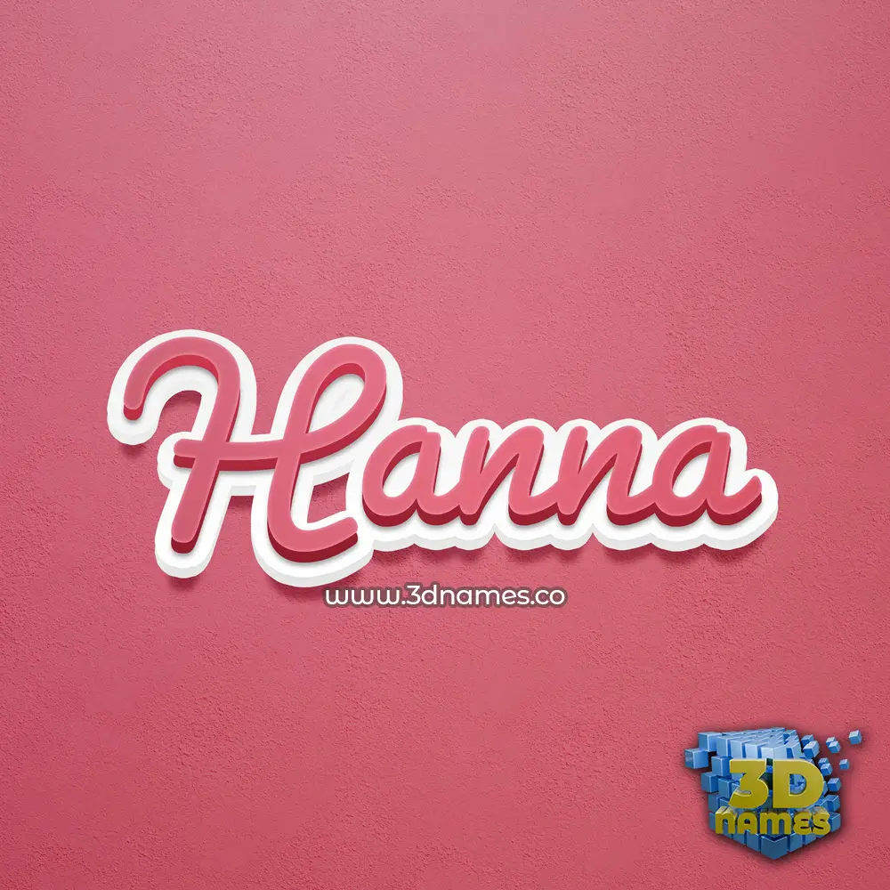 hanna in Red Scribble style - 3D name wallpaper hanna in Red Scribble style - 3D name wallpaper