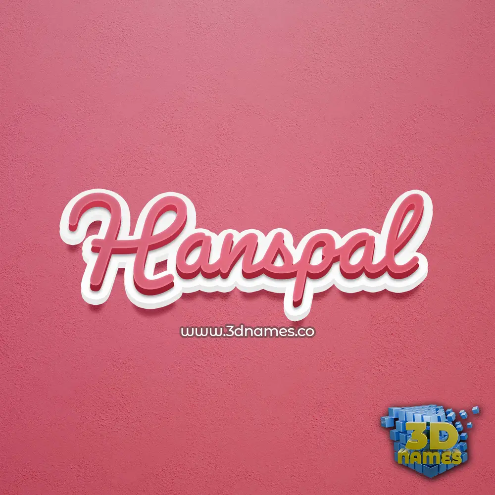 hanspal in Red Scribble style - 3D name wallpaper hanspal in Red Scribble style - 3D name wallpaper