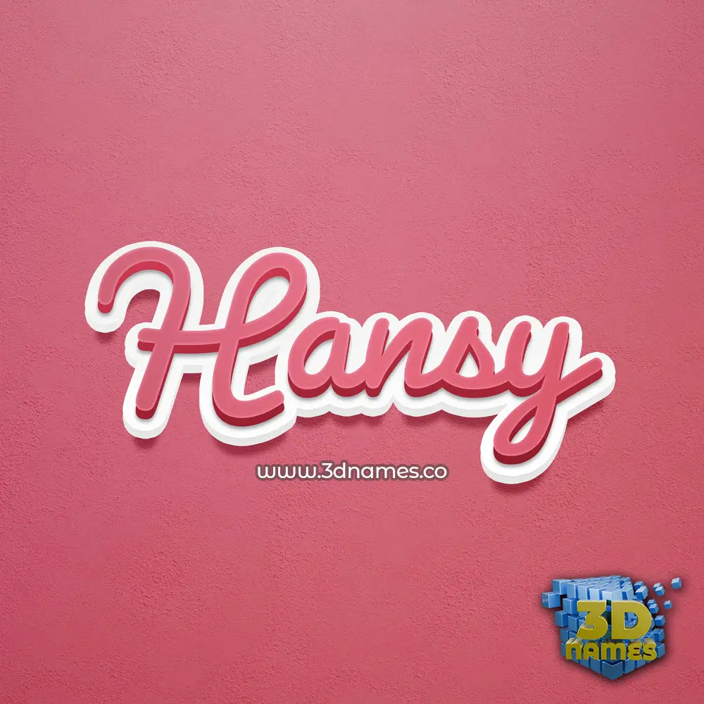 hansy in Red Scribble style - 3D name wallpaper hansy in Red Scribble style - 3D name wallpaper