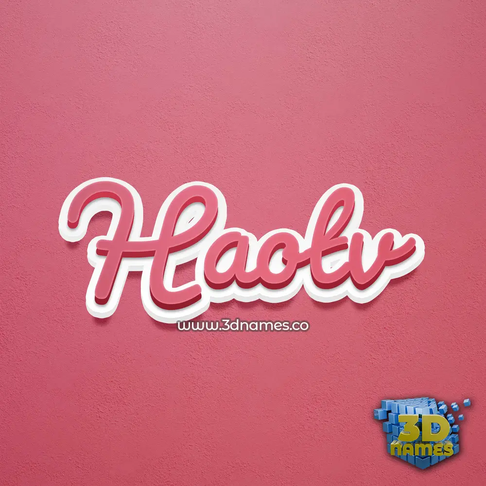 haotv in Red Scribble style - 3D name wallpaper haotv in Red Scribble style - 3D name wallpaper