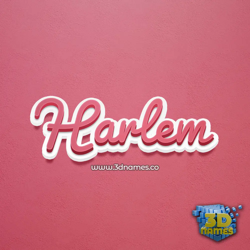 harlem in Red Scribble style - 3D name wallpaper harlem in Red Scribble style - 3D name wallpaper