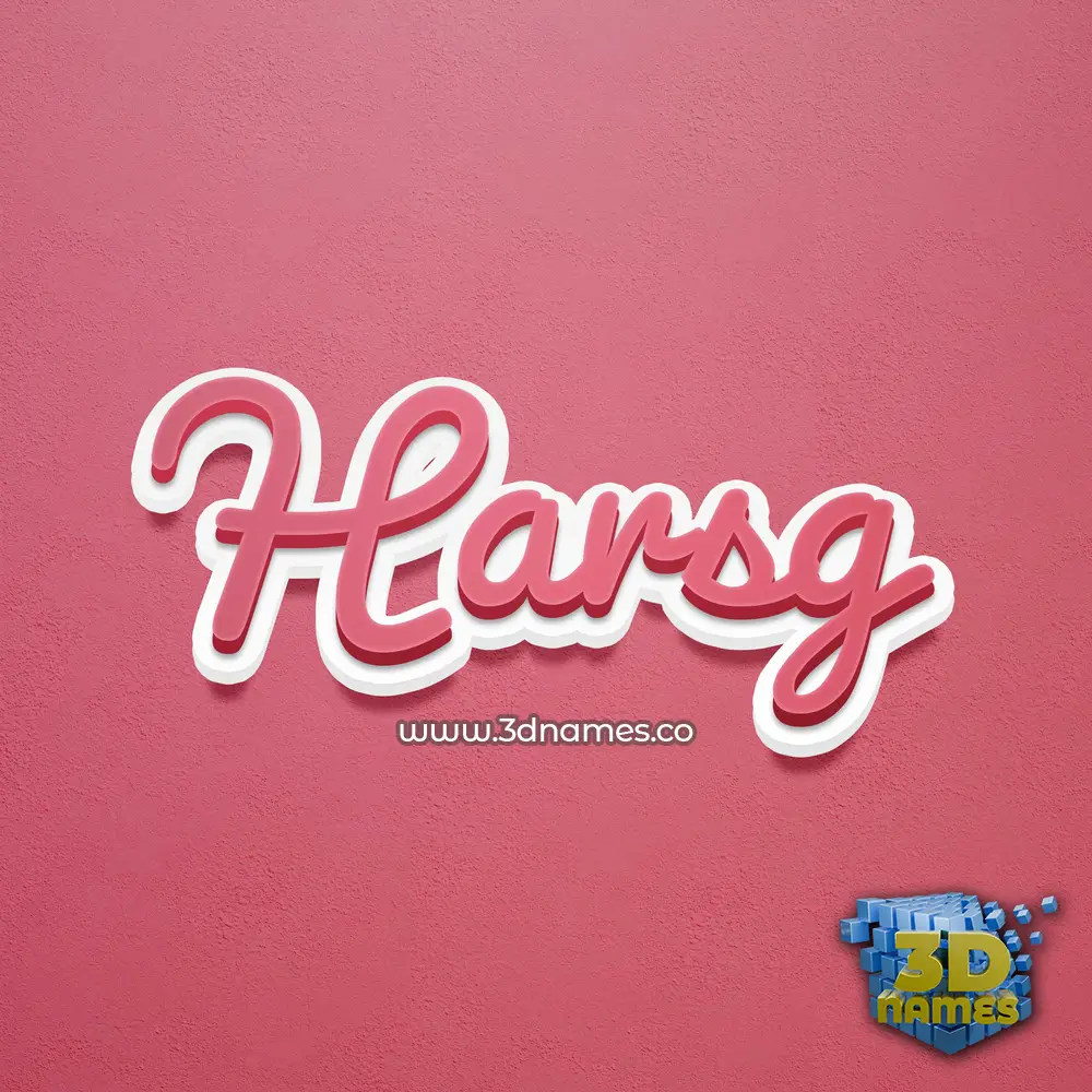 harsg in Red Scribble style - 3D name wallpaper harsg in Red Scribble style - 3D name wallpaper