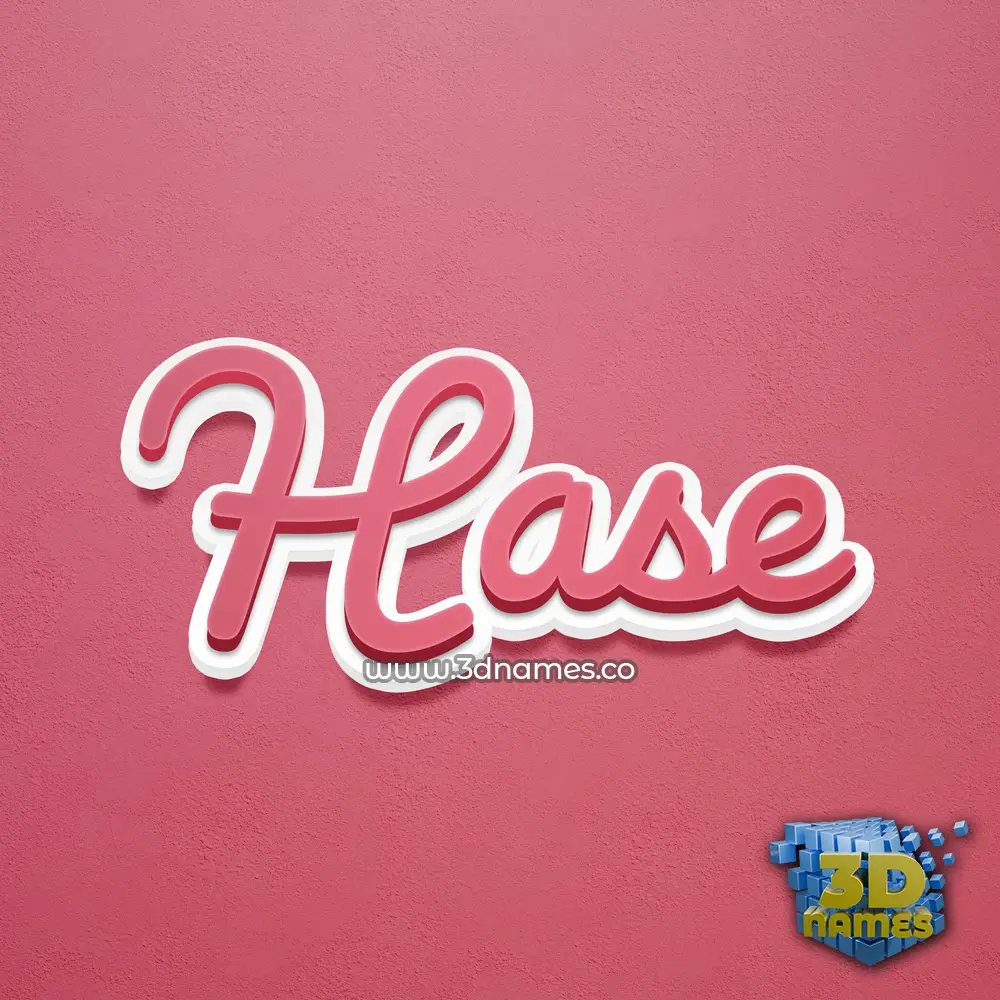 hase in Red Scribble style - 3D name wallpaper hase in Red Scribble style - 3D name wallpaper