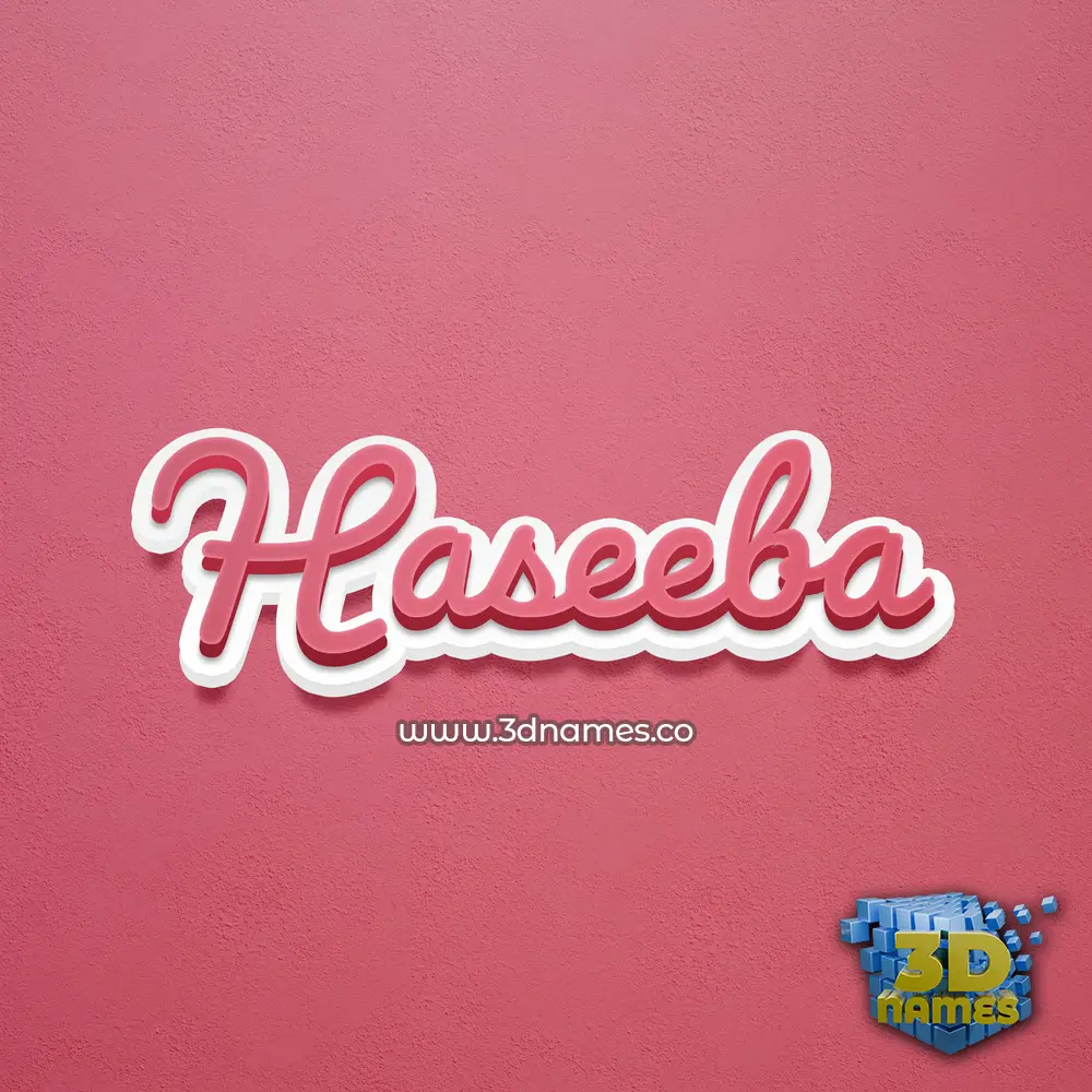 haseeba in Red Scribble style - 3D name wallpaper haseeba in Red Scribble style - 3D name wallpaper